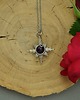 wisiory Mały wisiorek róża wiatrów fioletowy ametyst wire wrapping 3