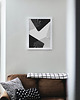 plakaty Czarno-biały plakat do salonu, minimalistyczny, nowoczesny, abstrakcyjny. 5