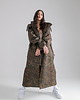 płaszcze damskie Ocieplana Parka Longline Hoodie Oversize camo moro 6