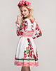 sukienki midi damskie Red Folk Dress 3