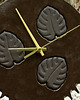 zegary Ceramiczny zegar ścienny z makramą handmade monstera 3