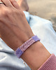 bransoletki na sznurku Fioletowa bransoletka tkana handmade, na sznurku 3