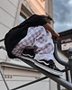 spodnie dla chłopców Baggy muślinowe checkered beige 4