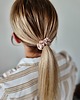gumki do włosów Gumka jedwabna, scrunchie, gumka do włosów, gumka satynowa perłowy blond MINI 1