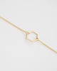złote naszyjniki 16k Gold Plated Tiny Hexagon Necklace 3