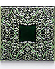 kafle i panele Kafle ręcznie robione, 4 ornamenty, zieleń butelkowa, kafelki. 3