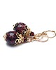 kolczyki z kamieniami Kolczyki Jajeczka Faberge Burgund /19-11-24/ 2