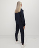 komplety damskie Anisa minimalistyczny lekko dopasowany komplet spodnie i bluza - Navy 2