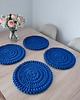 podkładki do kuchni Komplet podkładek szydełkowych pod talerze 4szt 32cm 1