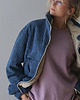 kurtki damskie Sztruksowa Kurtka Teddy Dusty Blue 5