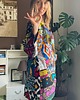 kurtki damskie Zjawiskowe ocieplane kimono patchwork 3