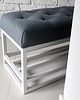ławki Siedzisko ławka loft z półką na buty metalowa 4