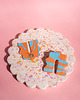 kolczyki z masy plastycznej Kolczyki  w oryginalnym kształcie retro swirls 3