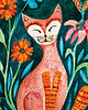 plakaty Orange cat ilustracja drukowana 1