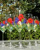 szklanki i kieliszki Zestaw - Kieliszki i szkalnki ręcznie malowane Polne Kwiaty, 8szt 4