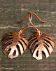 kolczyki wire wrapping Monstery miedziane małe 1