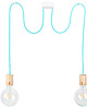 lampy wiszące Lampa z drewnianymi oprawkami CableTWO wood 1