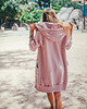 bluza z kapturem damska Bluza rozpinana LUZAK pudrowy 4