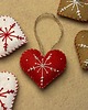 ozdoby choinkowe Zestaw prezentowy zawieszka choinkowa serce 3szt 4
