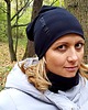 czapki damskie Czapka bawełniana czarna 2