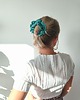 gumki do włosów Gumka jedwabna, scrunchie, frotka morska bryza MAXI 2