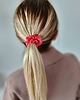 gumki do włosów Gumka jedwabna, scrunchie, gumka do włosów, gumka satynowa soczysty koral MINI 3