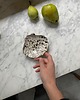 mydelniczki Ceramiczna Mydelniczka Muszelka Muszla Biała w Czarne Ciapki 1