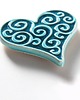 magnesy Ceramiczny magnes serce od serca, turkusowy, w pudełku 1