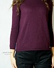 swetry damskie  bakłażanowy sweterek z kolorowym tyłem No.1 1