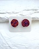 kolczyki soutache Małe kolczyki sutasz w tęczowych kolorach 2