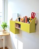 organizery Organizer  na ścianę Drewniany - żółty 5
