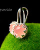 kolczyki z kamieniami Kolczyki Lea - Rose Quartz - Chalcedon Srebro 3