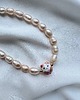 korale Naszyjnik choker z różowych pereł Lucky Cat 4