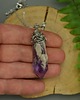 wisiory Wisiorek talizman duży surowy ametyst wire wrapping 2