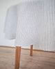 obrusy i serwetki Obrus okrągły medium linen GRAY STRIPES 4