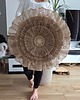 Ozdoby na ścianę Rozeta juta, okrągła dekoracja, makrama, japandi, boho 3