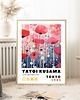 plakaty PLAKAT dekoracyjny , maki Yayoi Kusama, wystawowy, kwiaty 3
