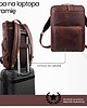 plecaki Plecak skórzany miejski do pracy premium na laptopa koniakowy AY-31-CG 2