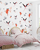 naklejki ścienne do pokoju dziecka Tapeta dla dzieci Flamingi ( Crimson Birds ) 2