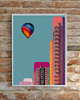 grafiki i ilustracje Plakat Architektura Modern Colour With Baloon 3