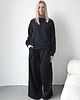 komplety damskie Sarai wygodny komplet bluza i szerokie spodnie z zakładkami Black 4