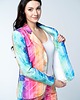 marynarki damskie Marynarka damska Vibrant Rainbow wielokolorowa z dresówki 3