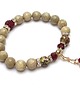 bransoletki z kamieni naturalnych Troki - olive and red - bransoletka 2