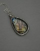 wisiory Wisior kolorowy labradoryt wire wrapping 1