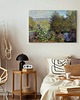 plakaty PLAKAT Claude Monet, pejzaż wiosna sztuka ścienna, ogród kwiaty 6