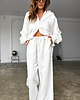 spodnie materiałowe damskie Spodnie Pure form white 3