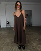 sukienki maxi damskie Sukienka Motion chocolate maxi 3
