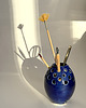 akcesoria różne Pojemnik na pędzle, ceramiczny ręcznie wykonany, ikebana 5