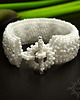 Biżuteria ślubna Blanche, ślubna wyplatana bransoleta, beading 4