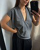 t-shirt damskie T-shirt Chillout graphite v neck 1